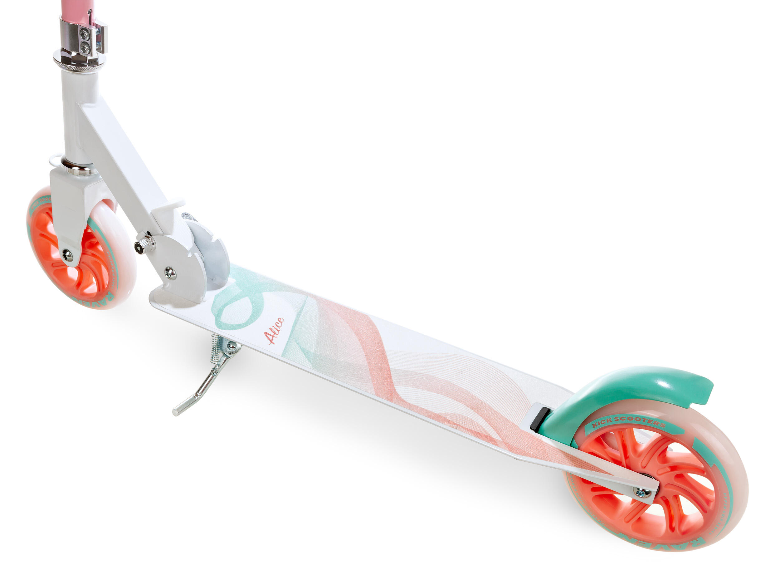 TROTINETE ALICE PARA CRIANÇAS RODAS DE LUMINOSO DOBRÁVEL 145MM RAVEN 7/7