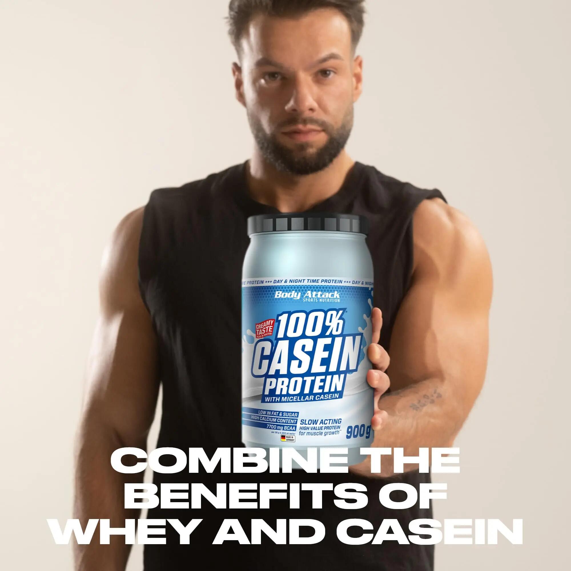 Body Attack 100% Casein Protein 900g 3/6