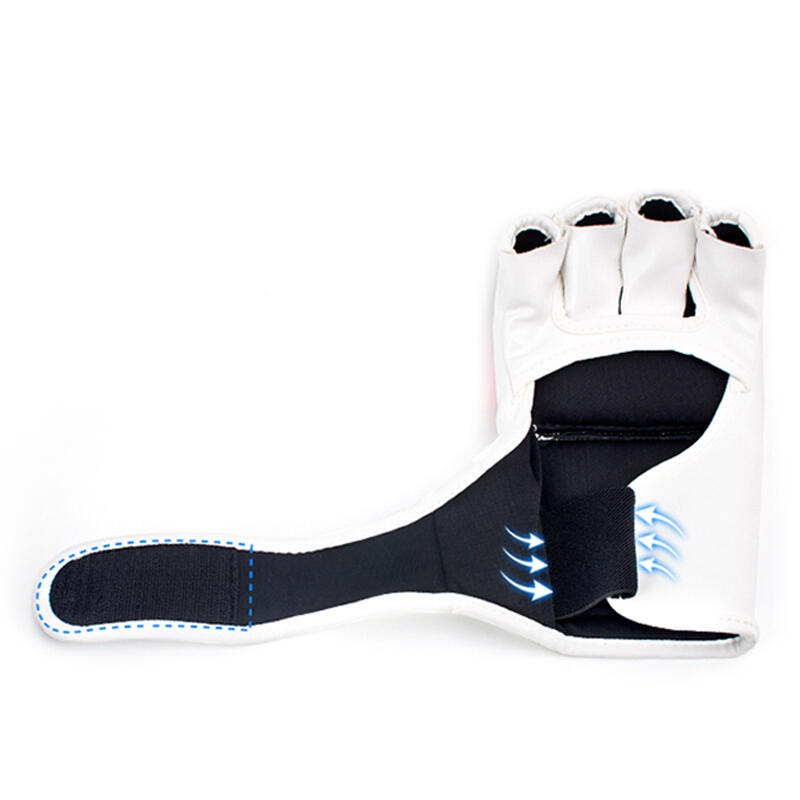 Manusi MMA Mbrands, culoare alb, intre 8oz-10oz