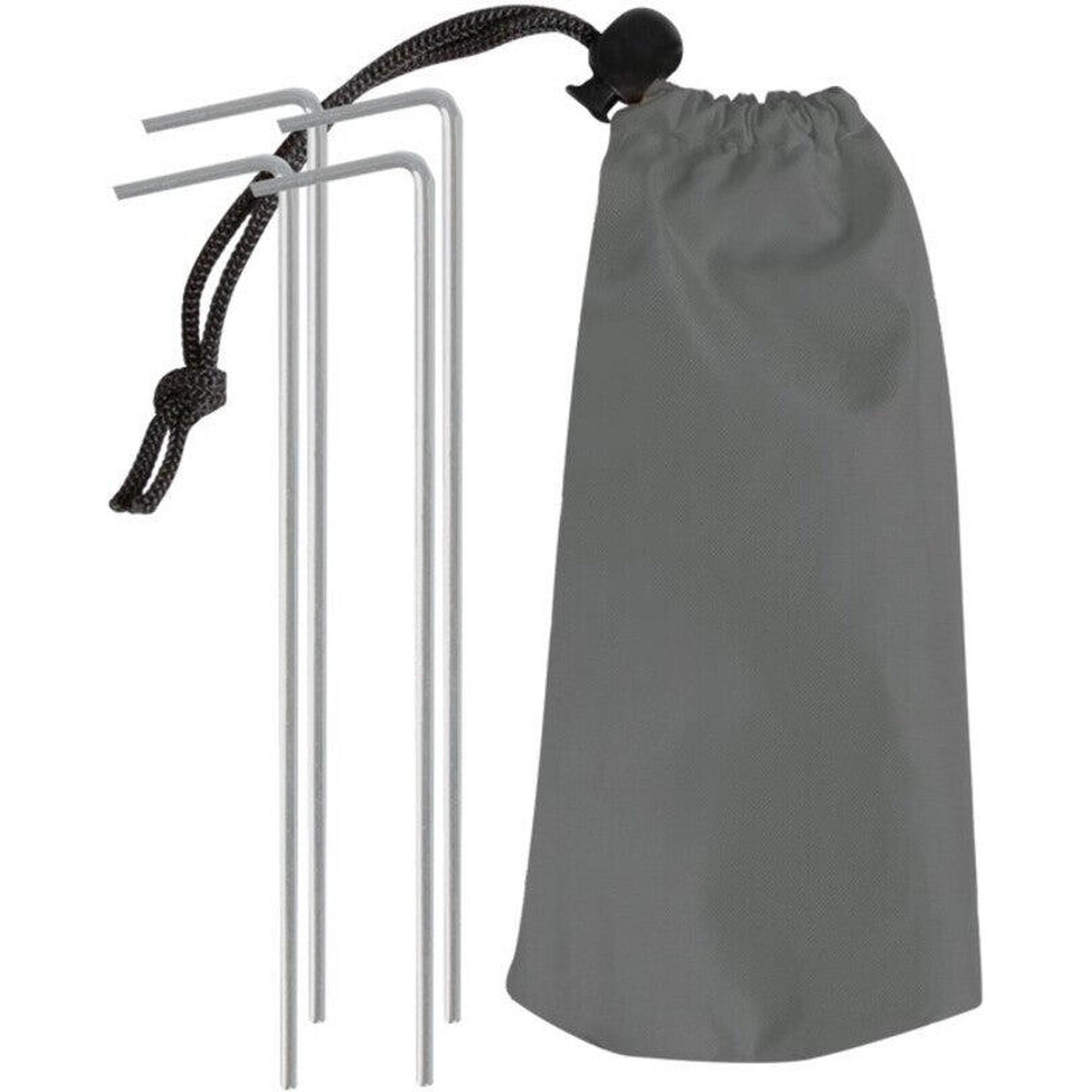 Parasol plażowy Premium - Wiatrówka - 200 cm - Szary