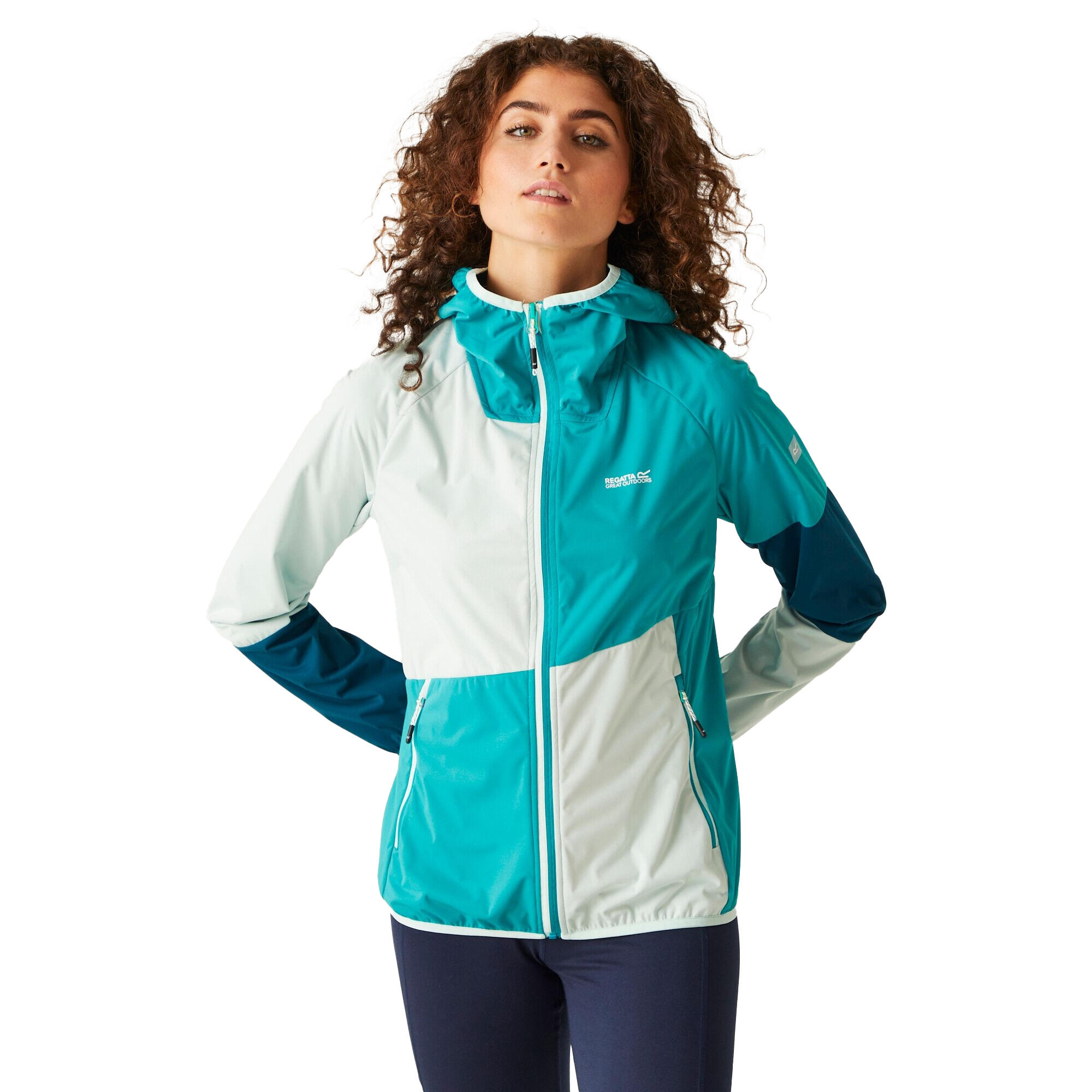 Veste Imperméable TARVOS Femme (Bleu Tahoe / Turquoise Délavé) 4/5