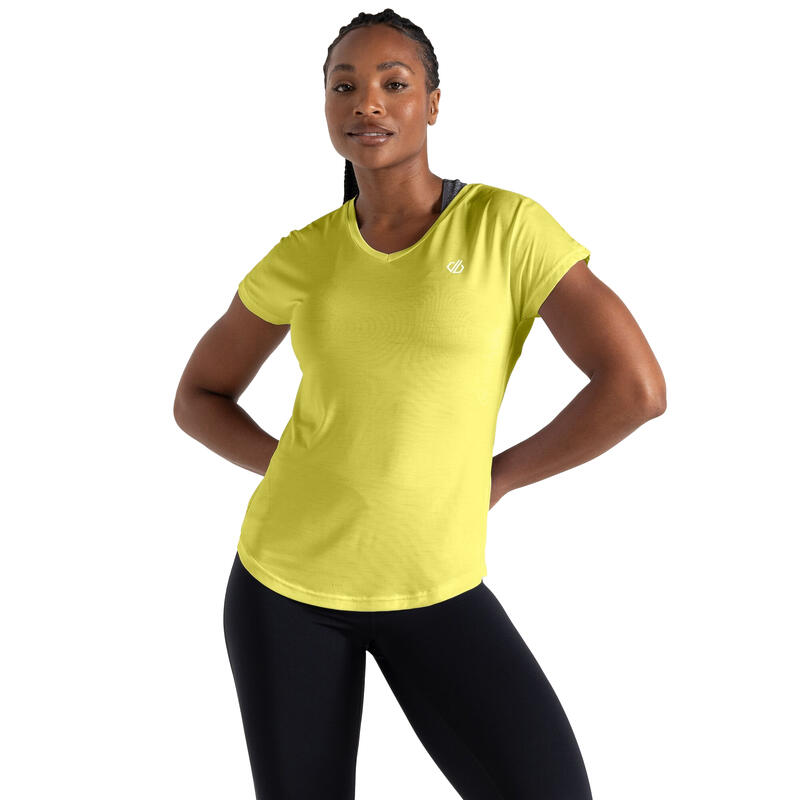 Camiseta Vigilant Activo para Mujer Ciruelo Amarillo