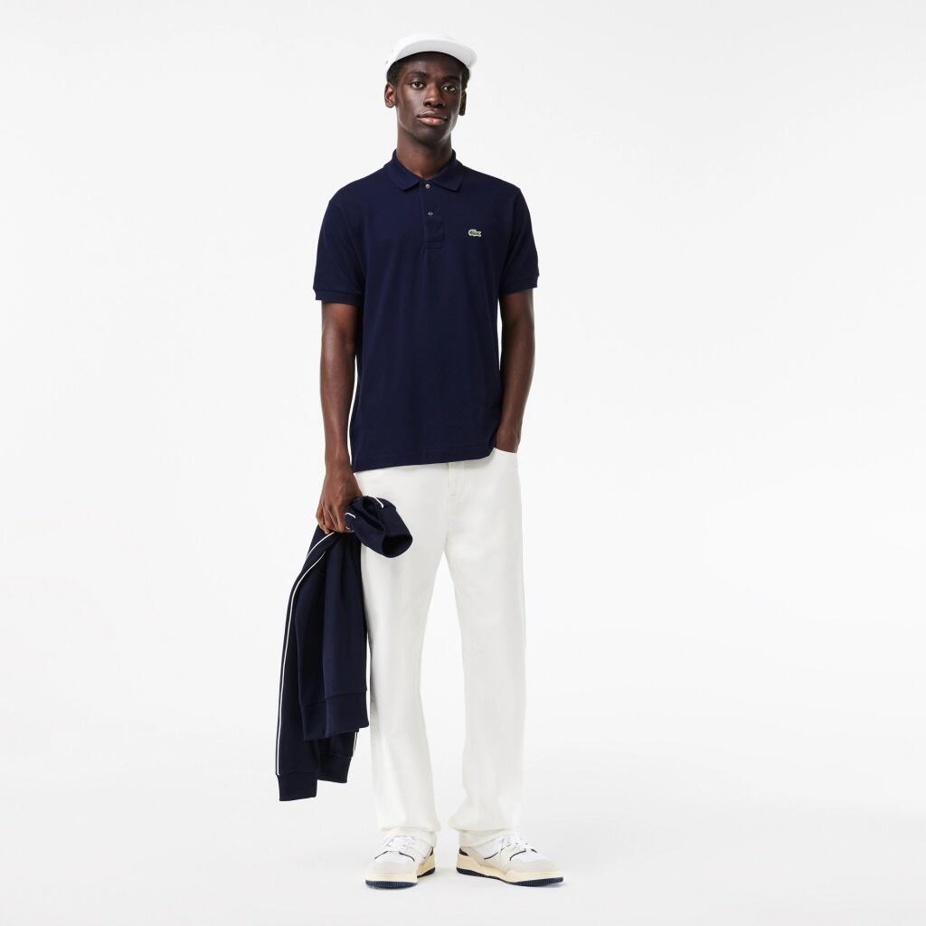 Lacoste Modell L1212 Short Sleeved Ribbed Collar S Farbe Blau 4/7