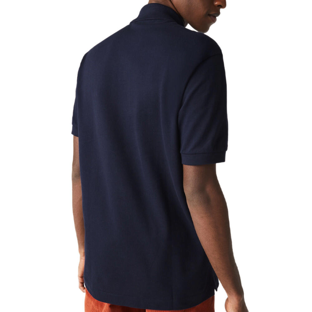 Polos Hombre Lacoste L1212 Short Sleeved Ribbed Collar S Azul 2/7