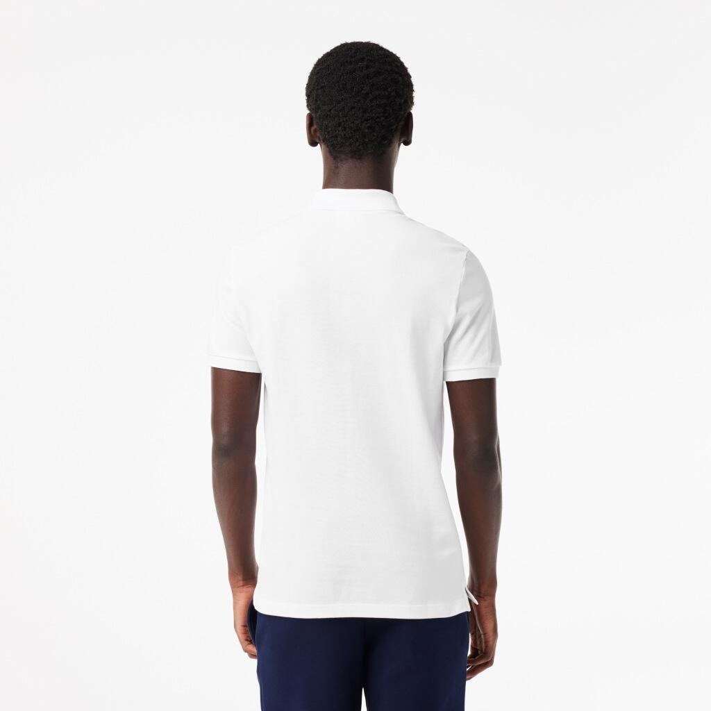 Lacoste Modelo L1212 Short Sleeved Ribbed Collar S Cor Branco 3/7
