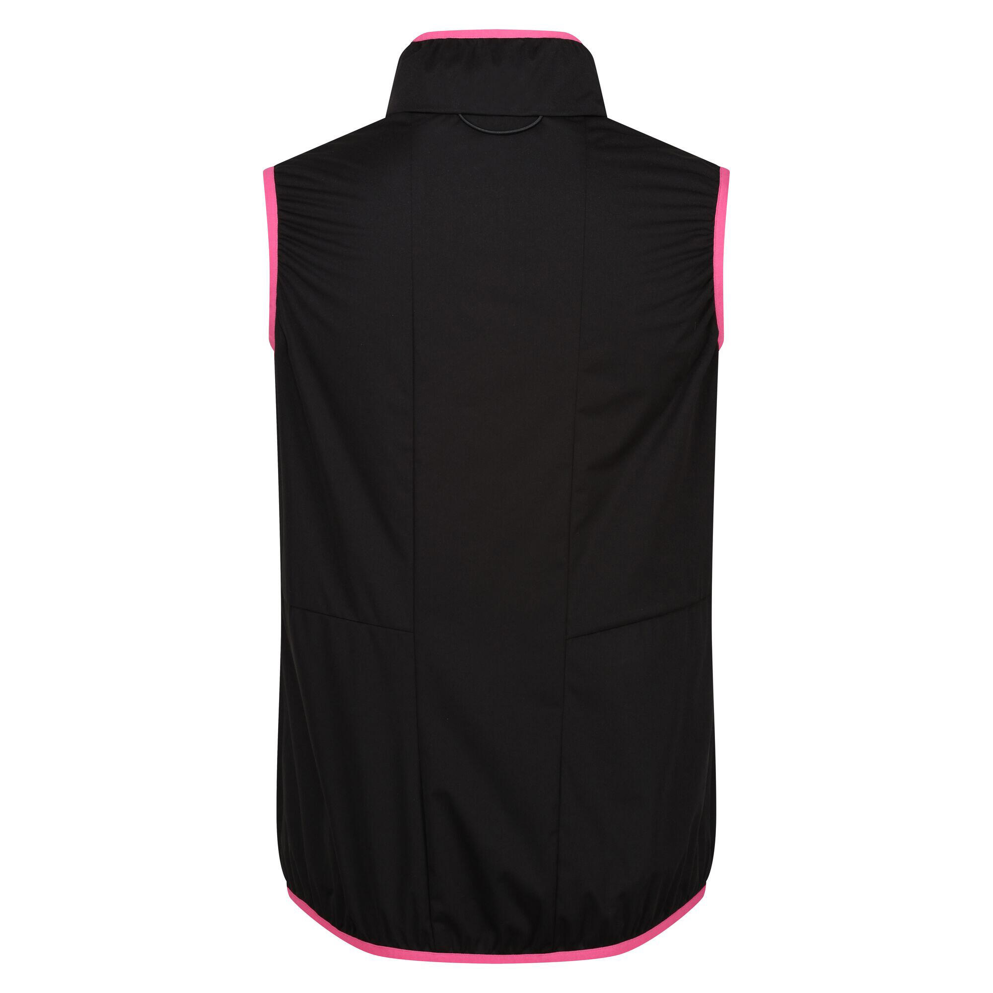 Dames Bodywarmer (Zwart/Flamingo Roze) 2/5