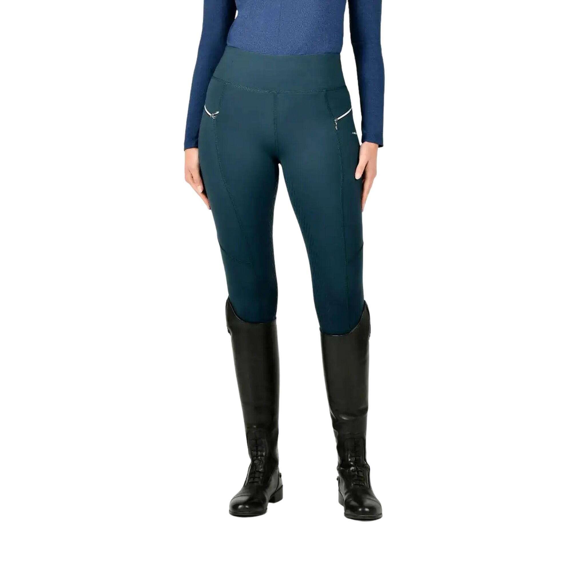 WEATHERBEETA Womens/Ladies Veda Horse Riding Tights (Pine)