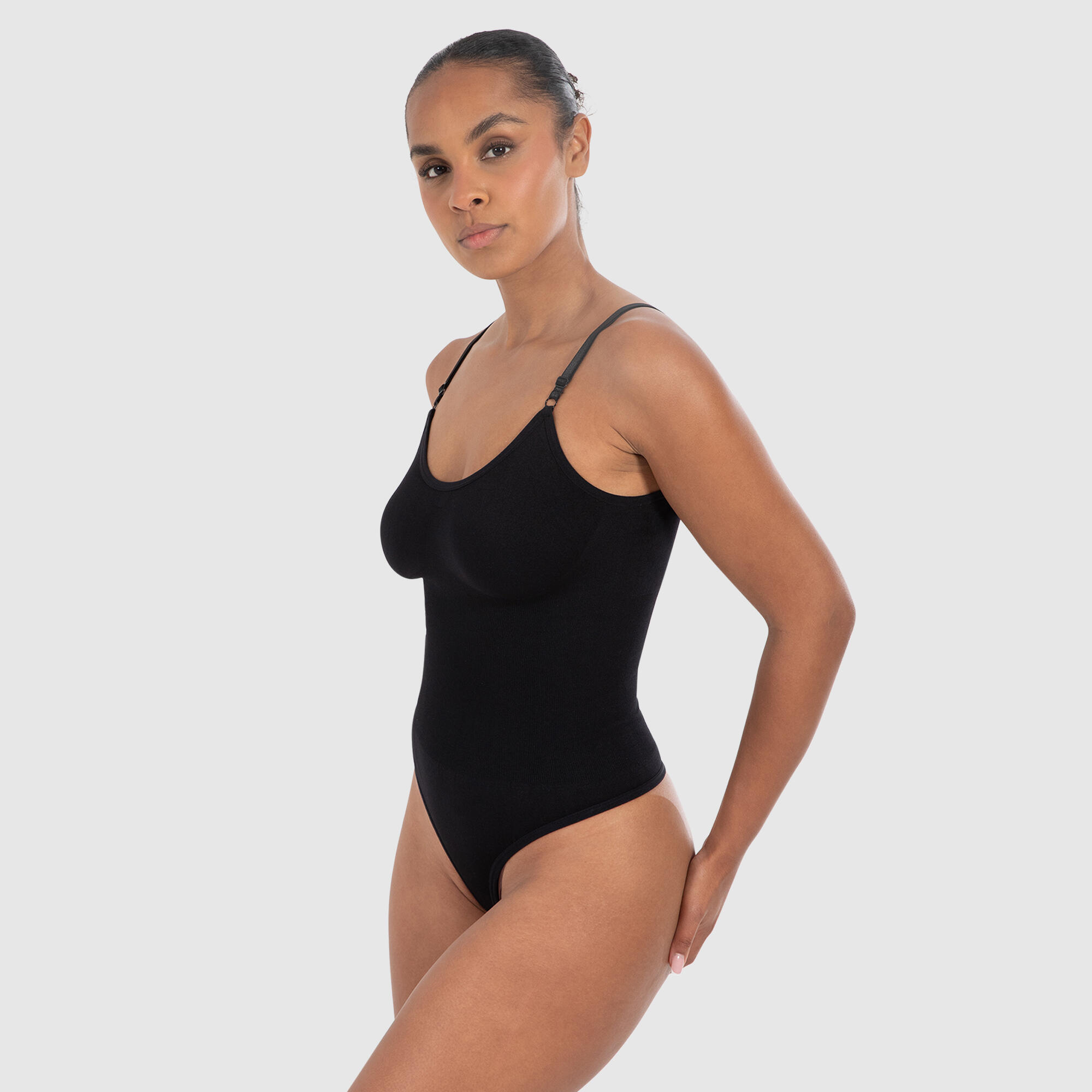 Damen Shapewear String Bodysuit 3x Nysa Bodysuit Schwarz 2/5