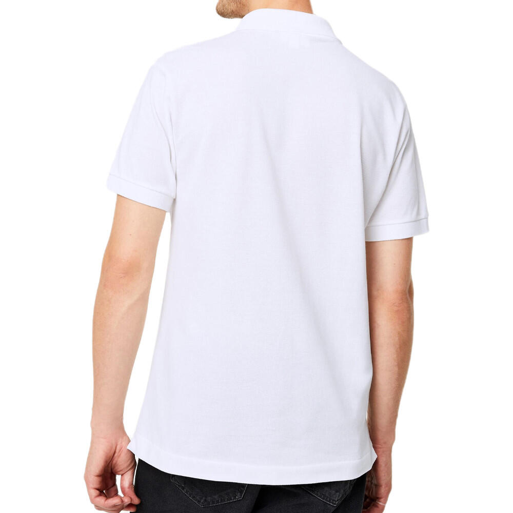 Polos Hombre Lacoste L1212 Short Sleeved Ribbed Collar S Blanco 2/7