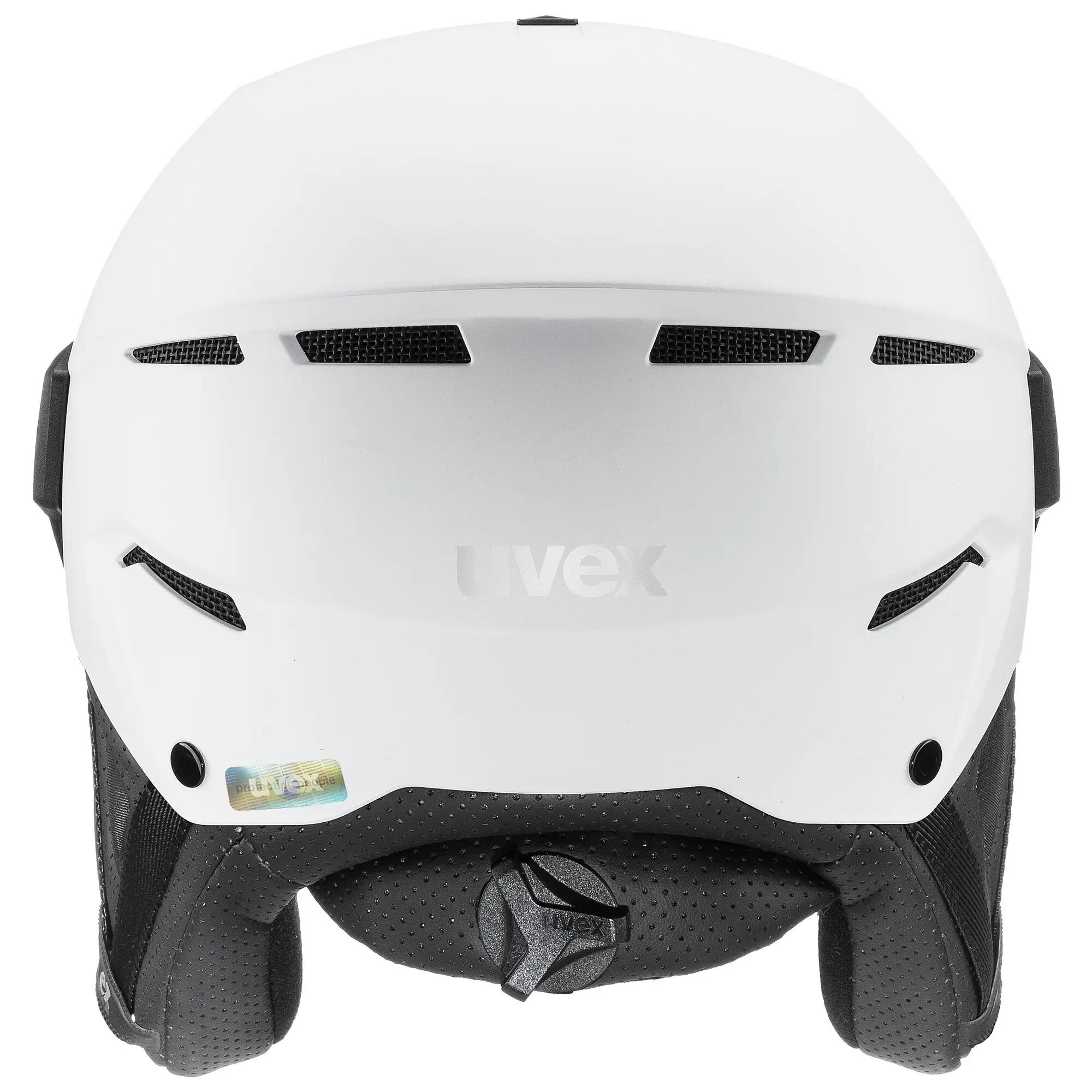 Men's Instinct Visor Ski / Snow Helmet White-blk Matt 6/6