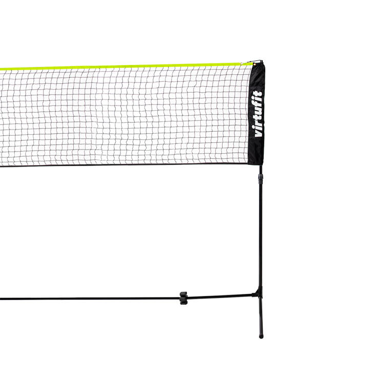 Filet De Badminton Et Tennis Pliable SPORTNOW - Avec Sac De Transport, Montant Métal