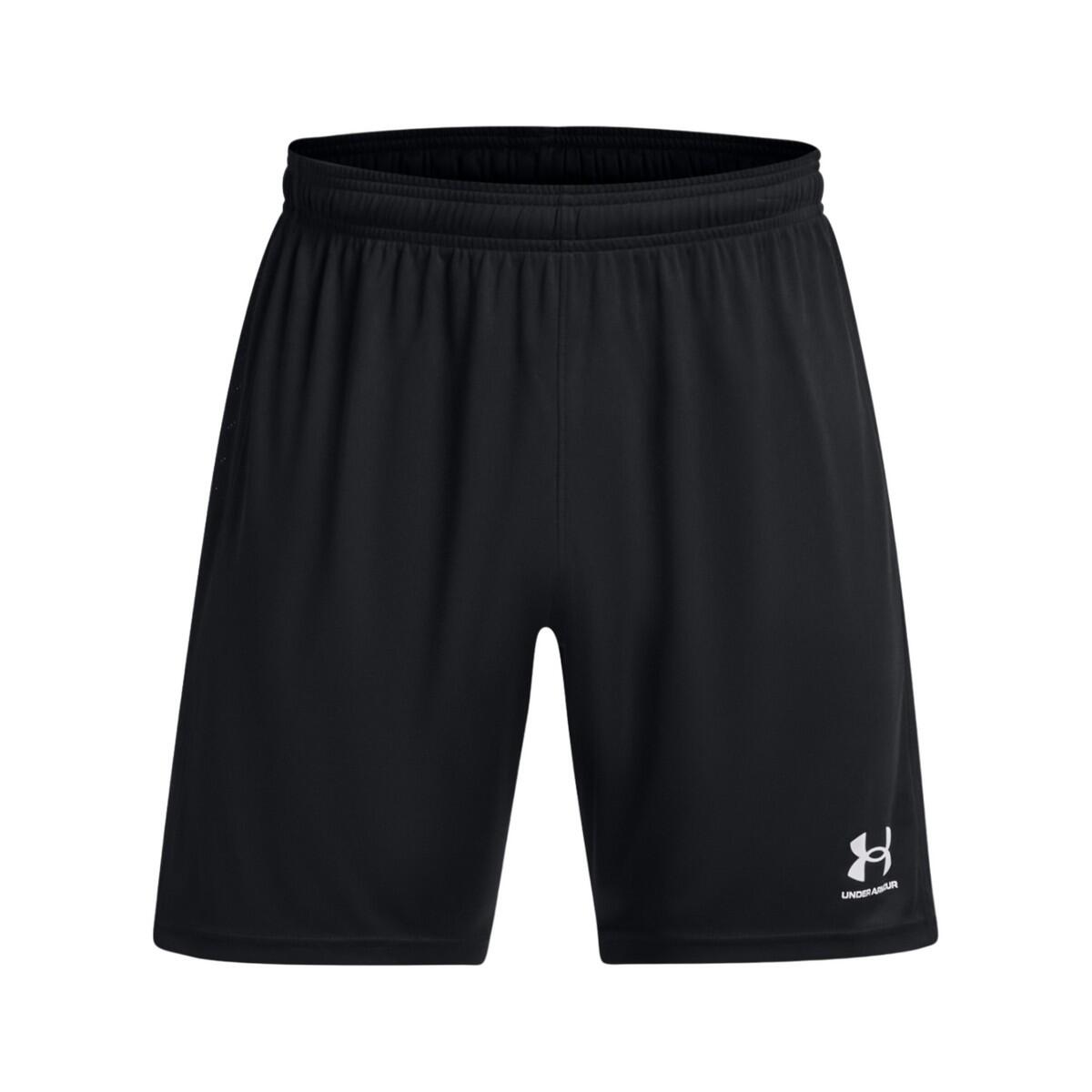 UNDER ARMOUR Mens Challenger Knitted Shorts (Black/White)
