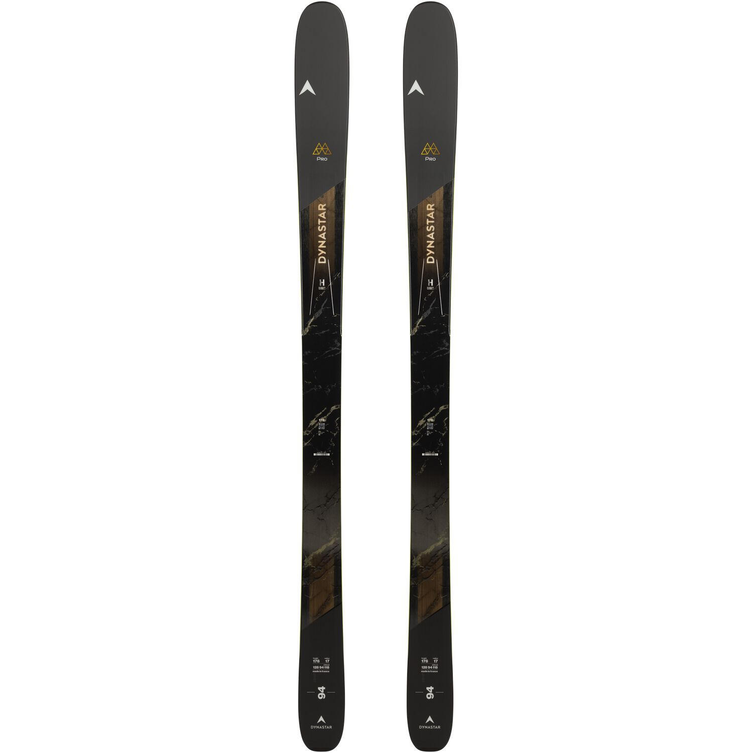 Esquís Dynastar M-Pro 94 Ti negros para hombre (sin fijaciones) 1/2