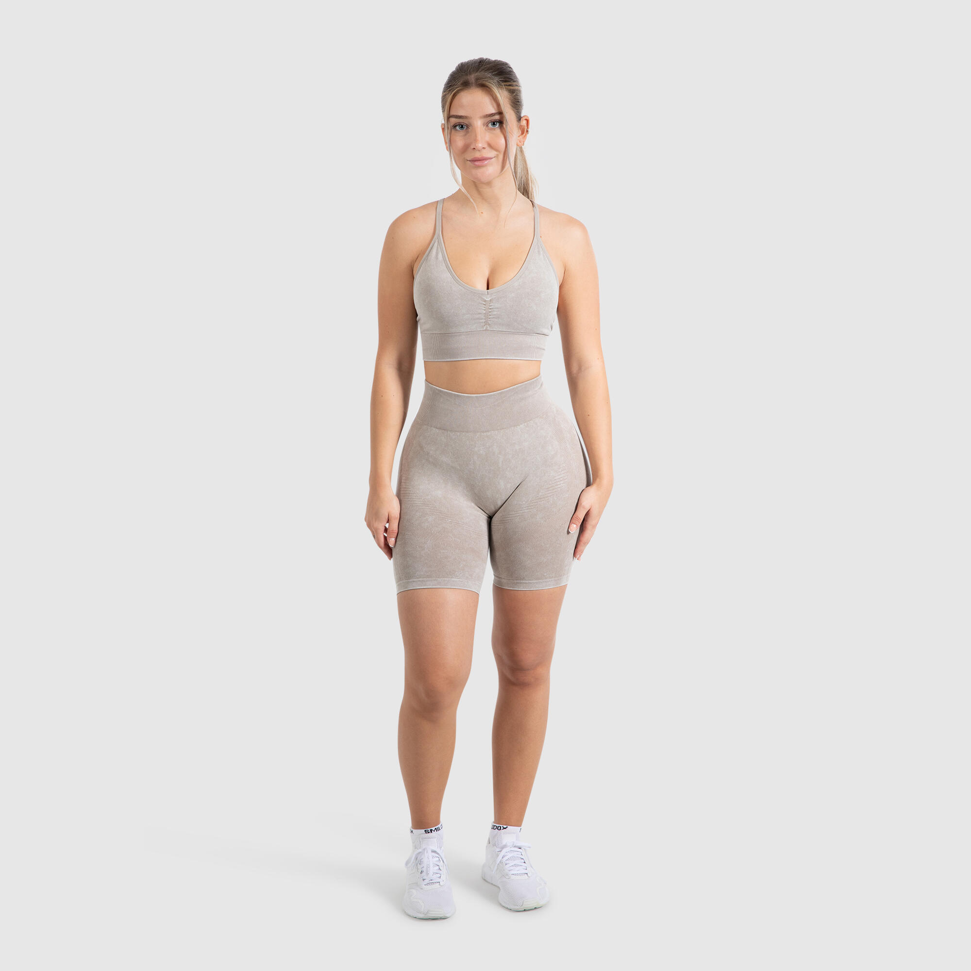 Damen Sport BH Acid Batik Hellbraun 3/6