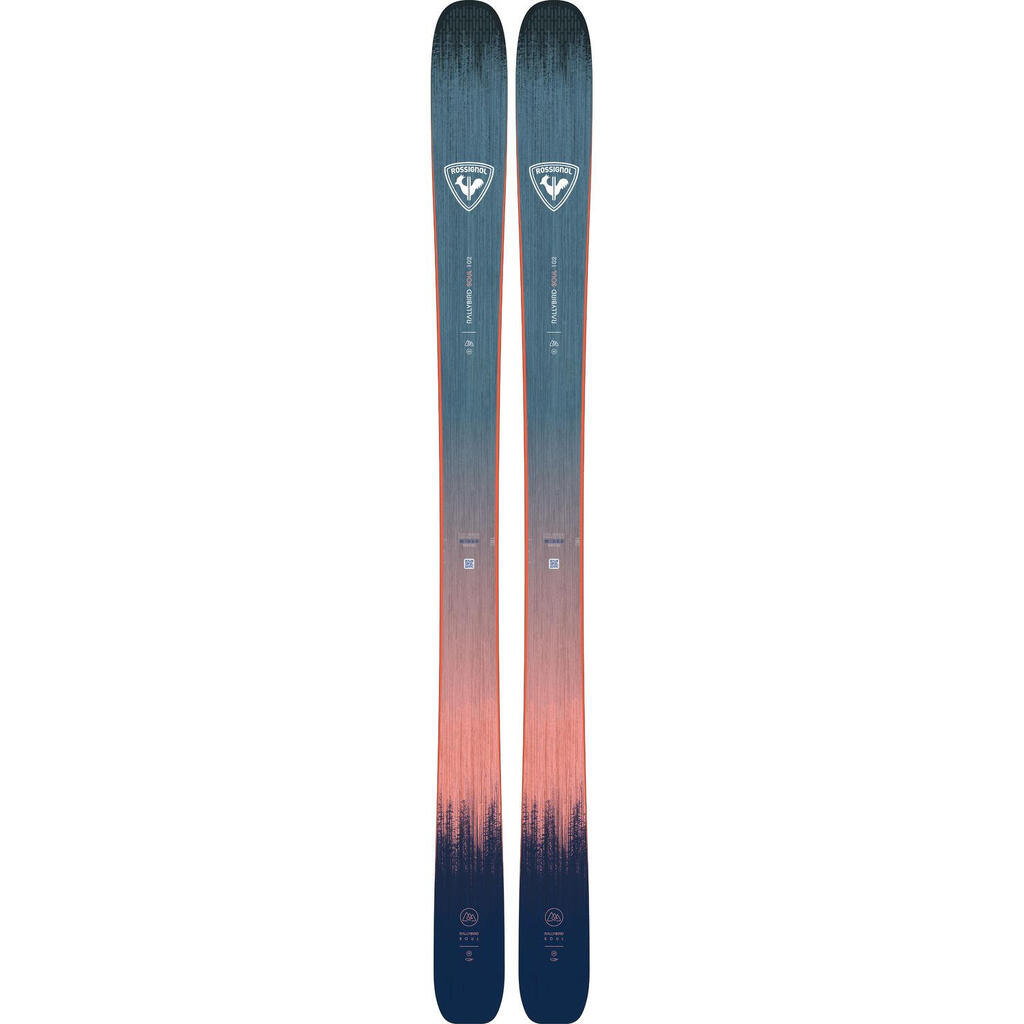 Women's Rallybird Soul 102 Blue Skis without Bindings Rossignol