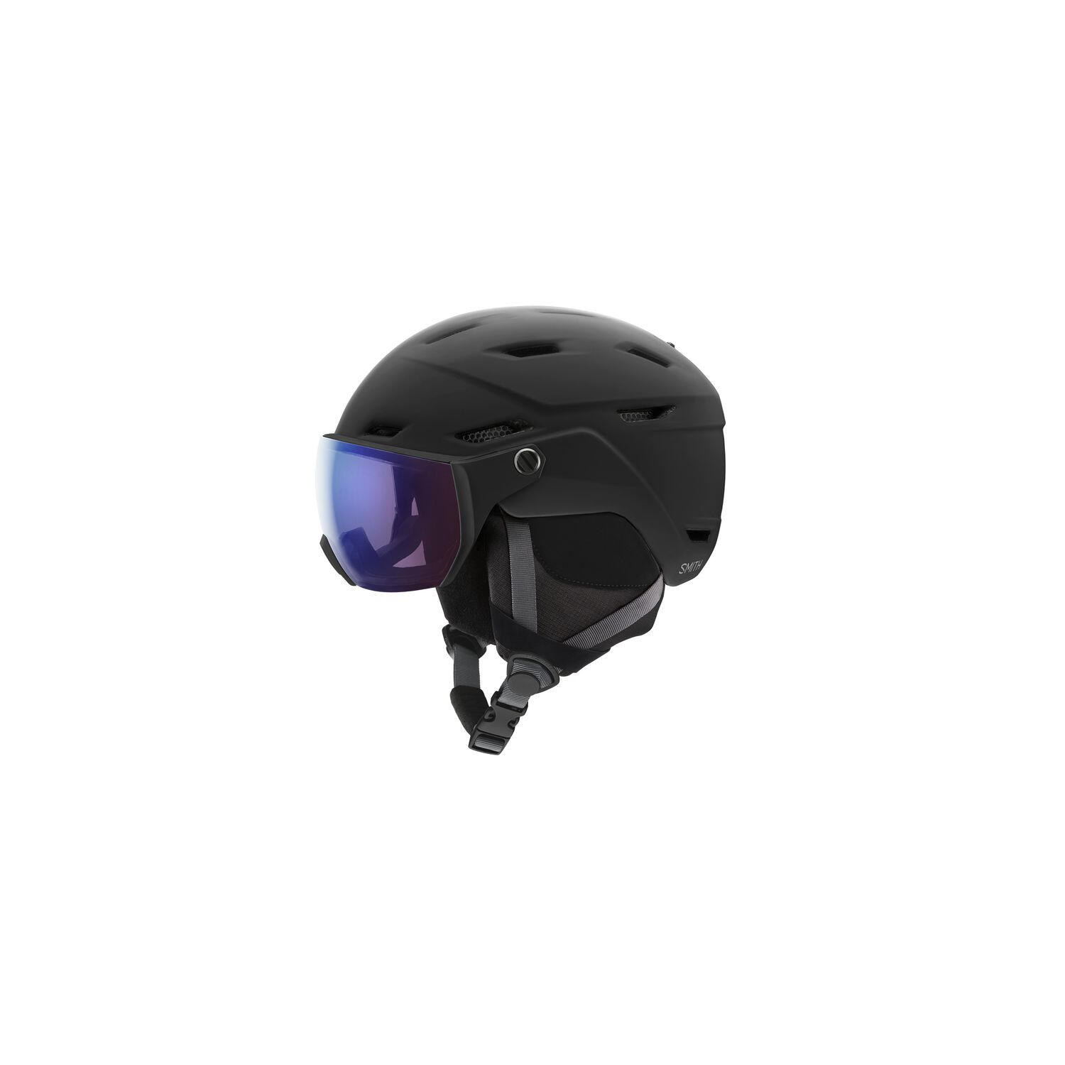 Casque Ski Survey Eu Matte Black Et Visiere Photochromic Rose Flash Homme 2/2