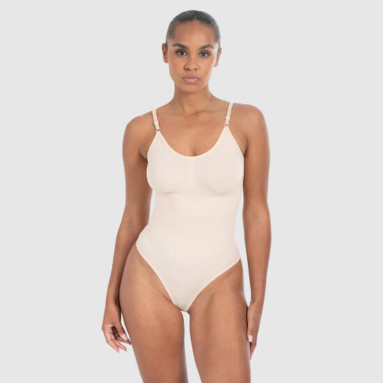 Damen Shapewear String Bodysuit Nysa Nude
