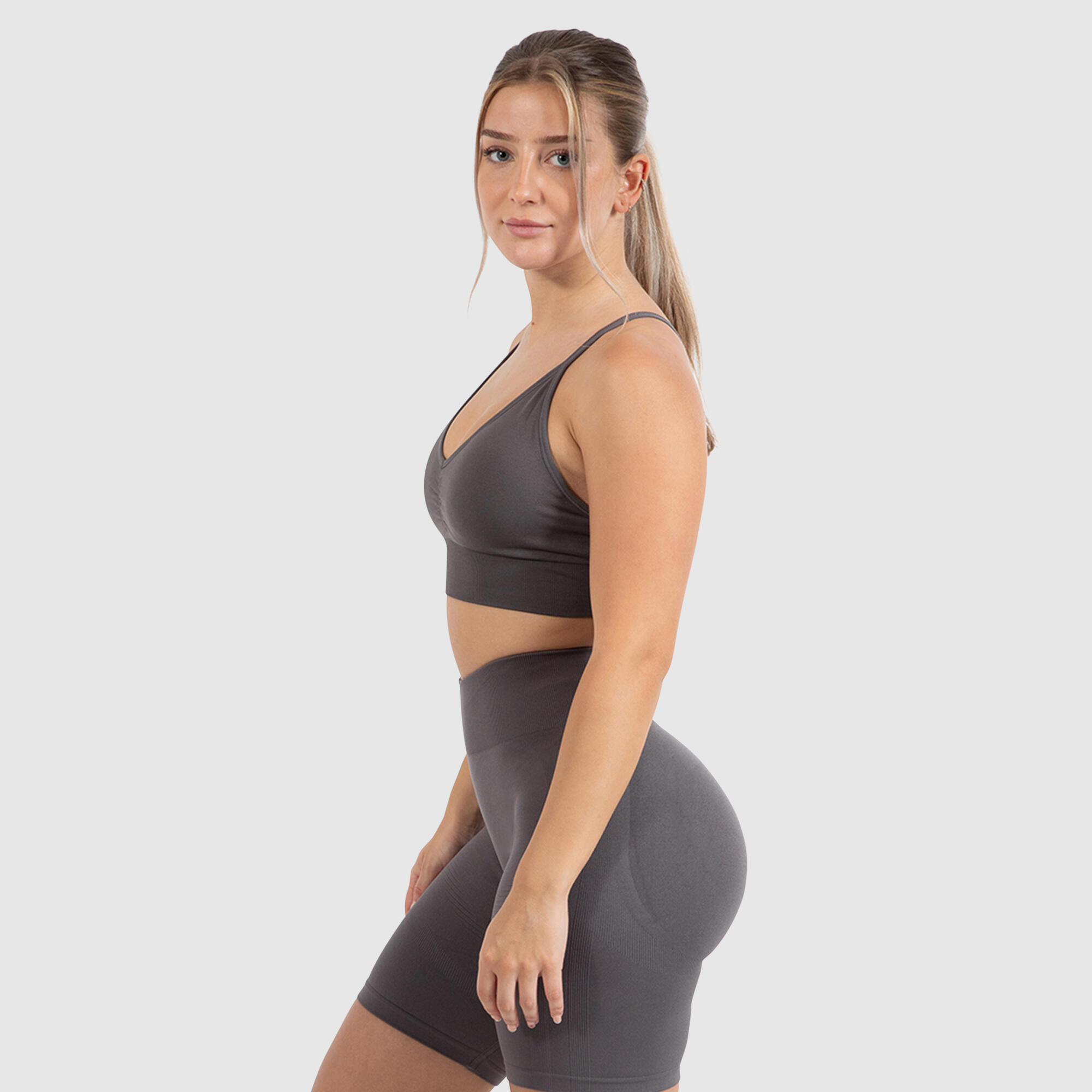 Damen Sport BH Maria Solid Anthrazit 2/6