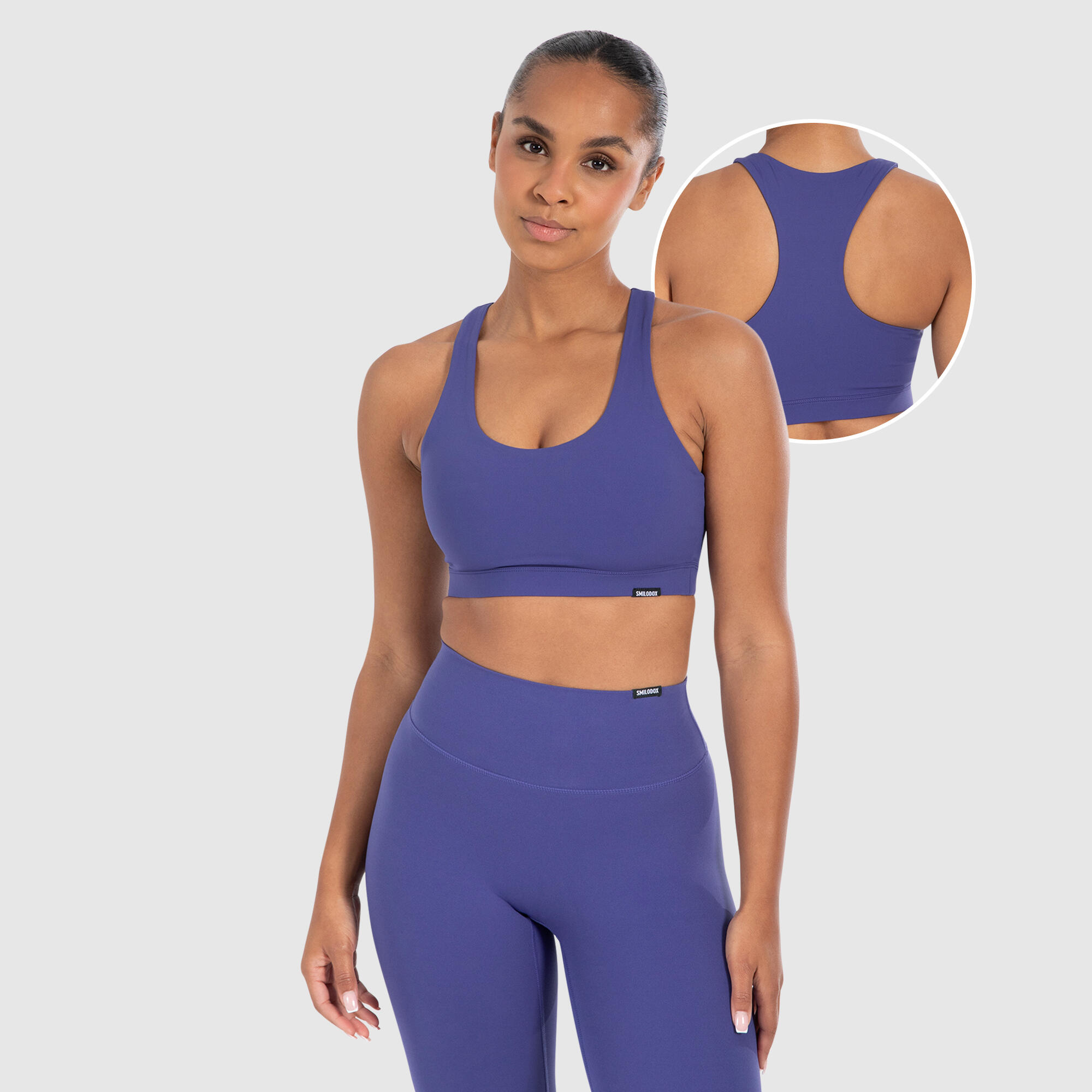 SMILODOX Damen Sport BH Marie Dunkelblau