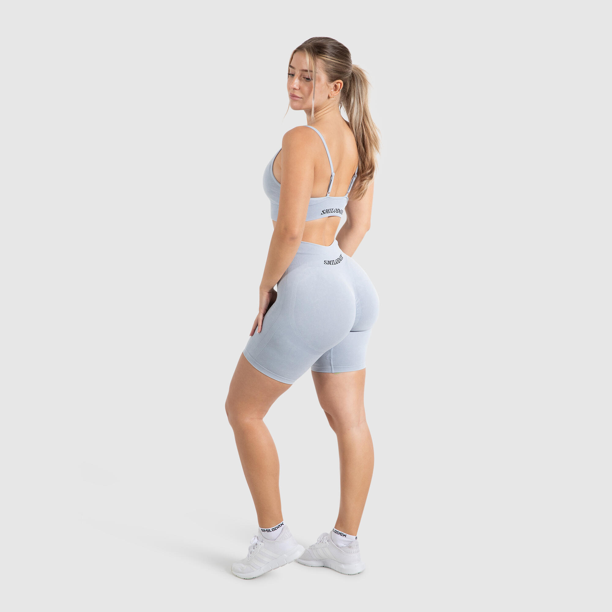 Damen Sport BH Acid Batik Hellblau 3/6
