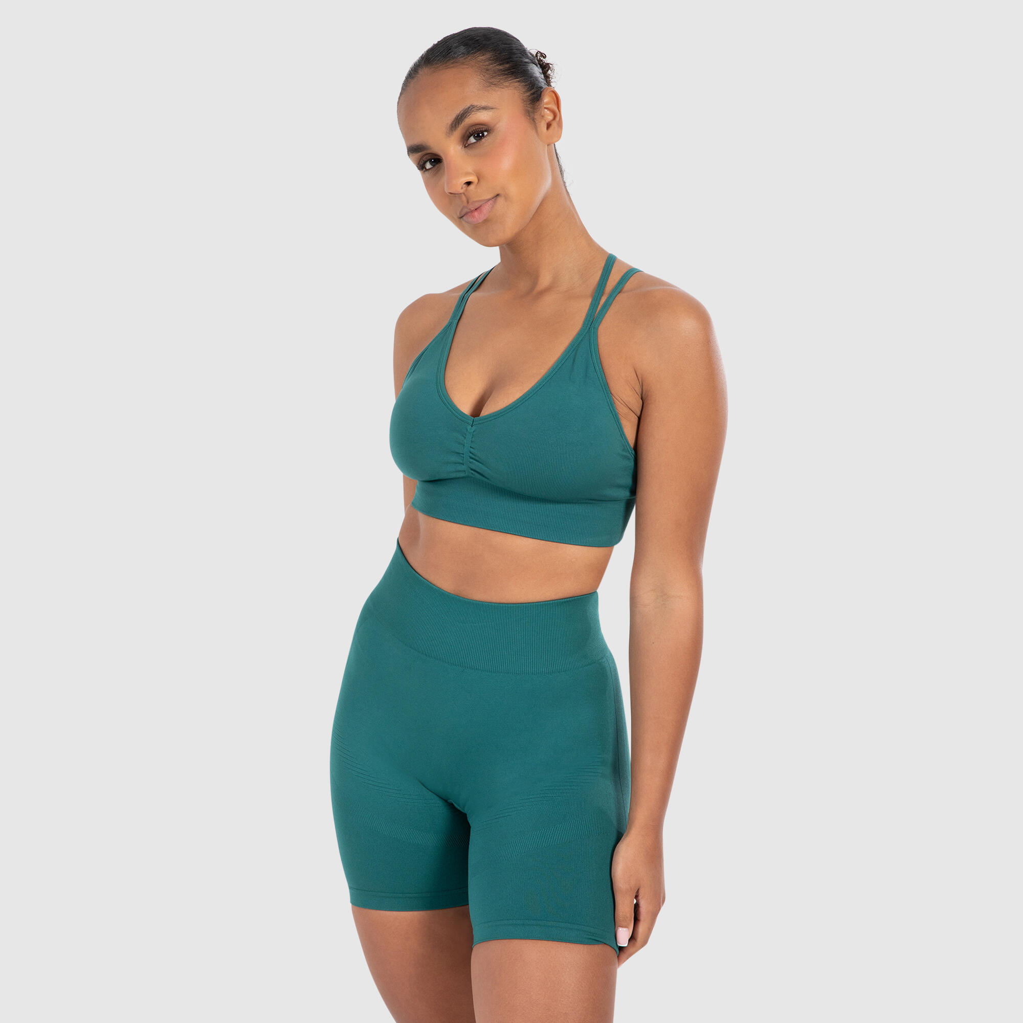 Damen Sport BH Katrin Dunkel Grün 2/6