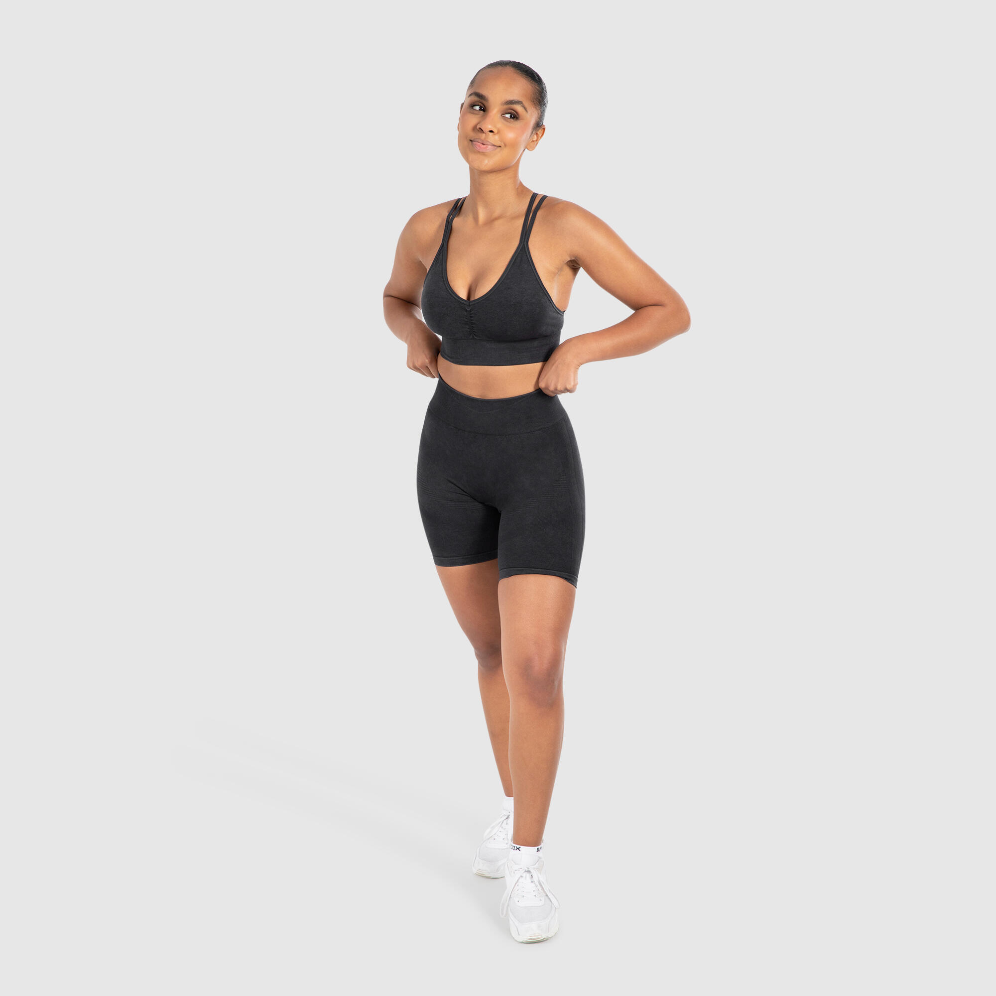 Damen Sport BH Acid Cross Schwarz 3/6
