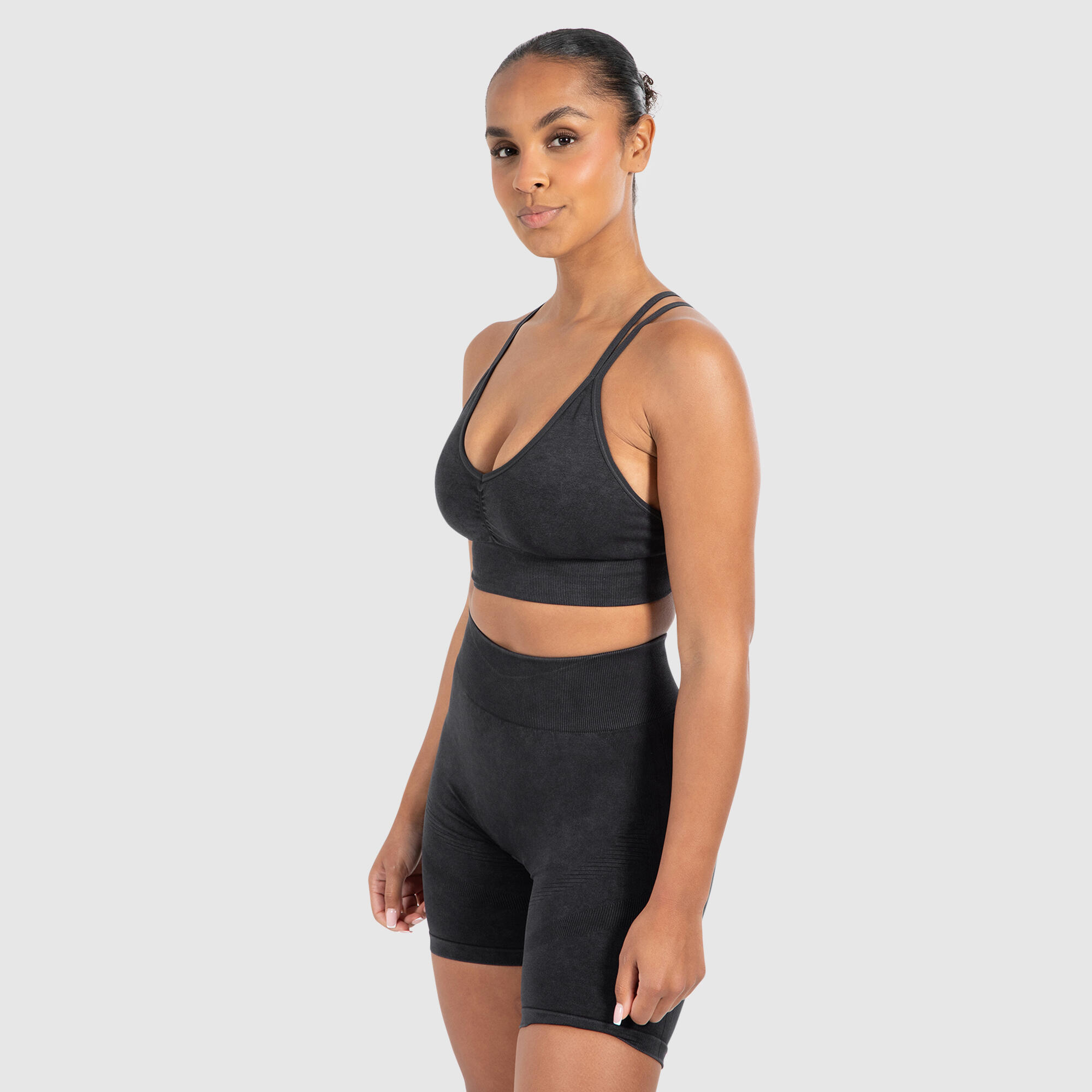 Damen Sport BH Acid Cross Schwarz 2/6