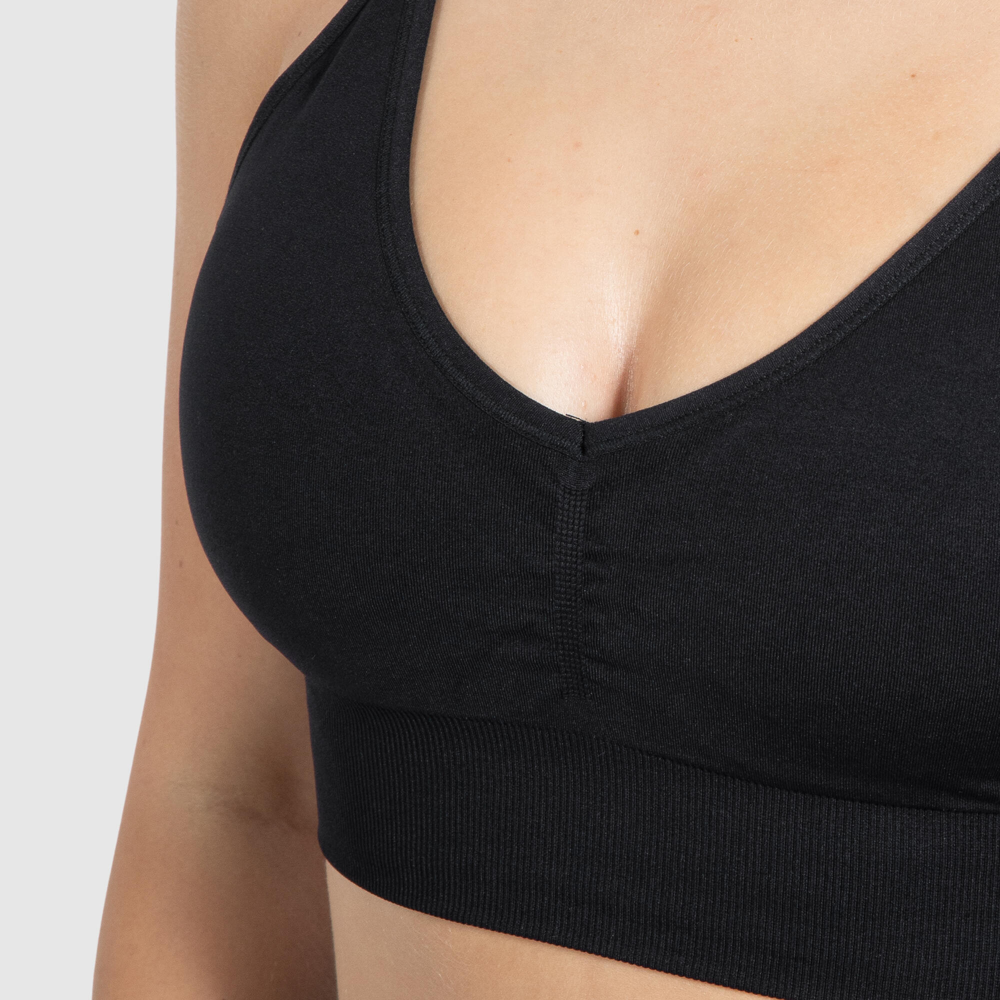 Damen Sport BH Maria Solid Schwarz 4/6