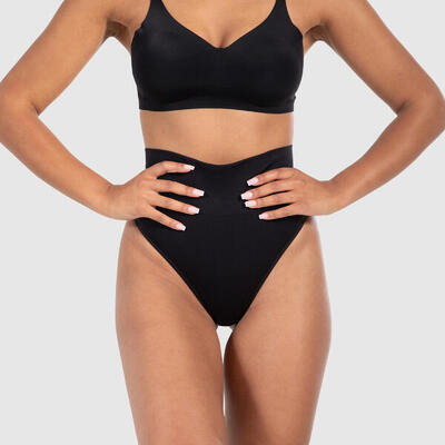 Damen Mid Waist String Nysa Schwarz