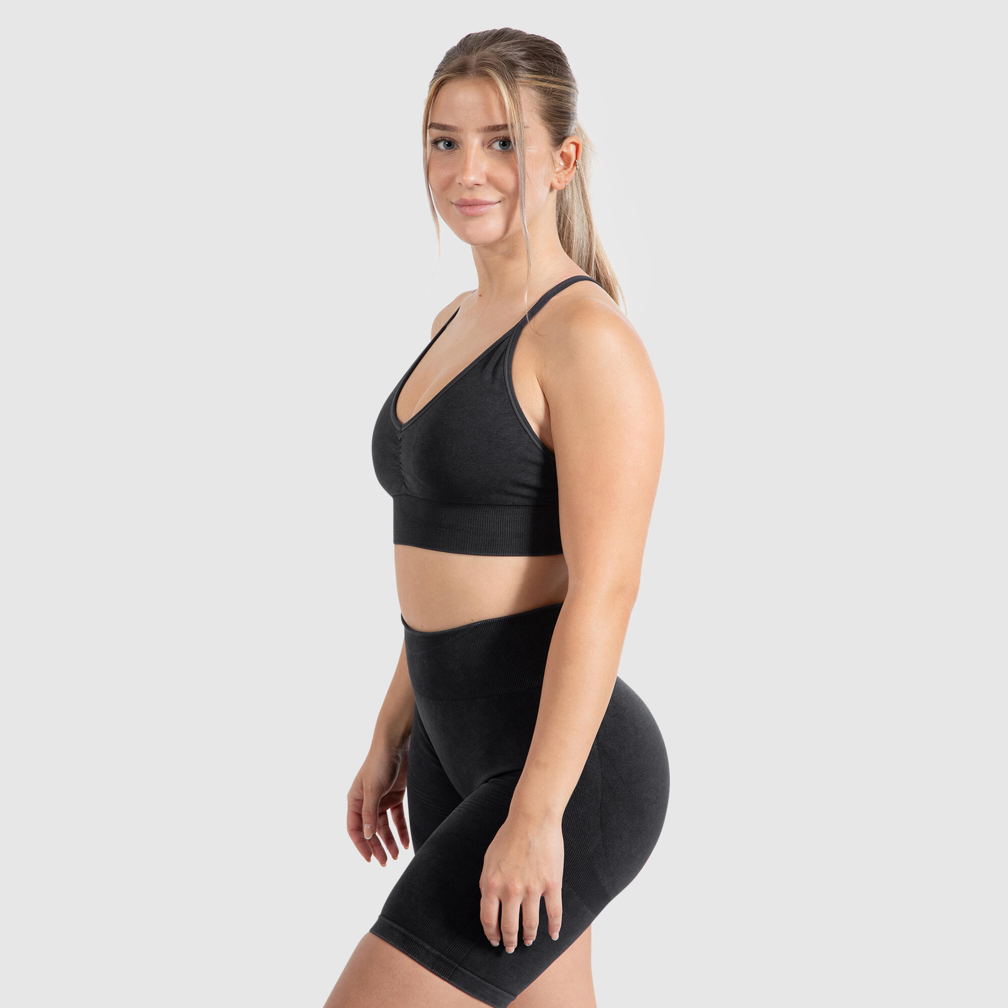 Damen Sport BH Acid Batik Schwarz 2/6