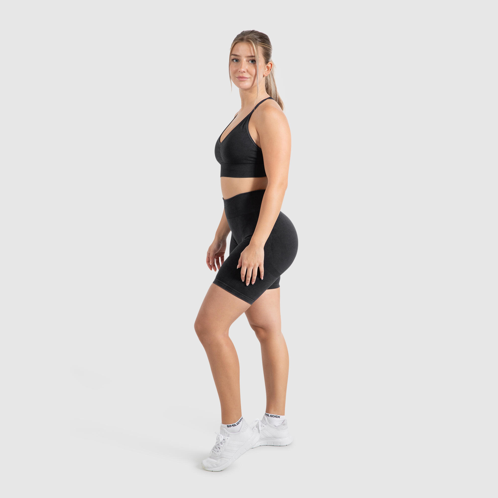 Damen Sport BH Acid Batik Schwarz 3/6