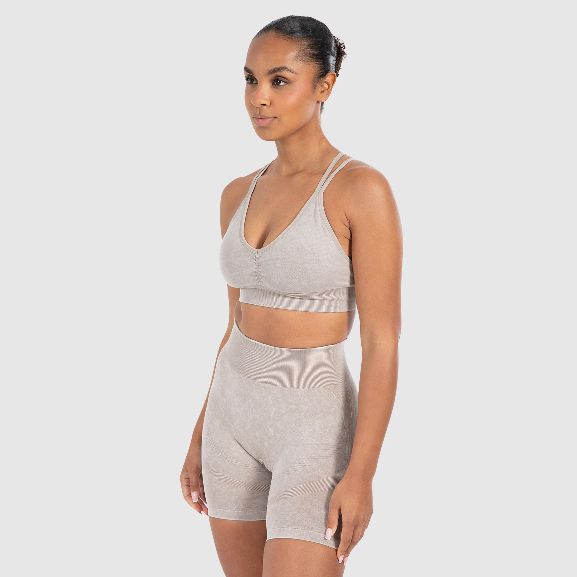 Damen Sport BH Acid Cross Hellbraun 2/6