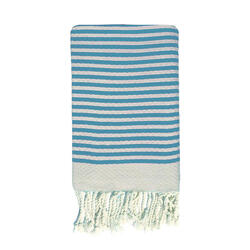 Fouta traditionnelle Yadara 100x200 190g/m² bleu marine