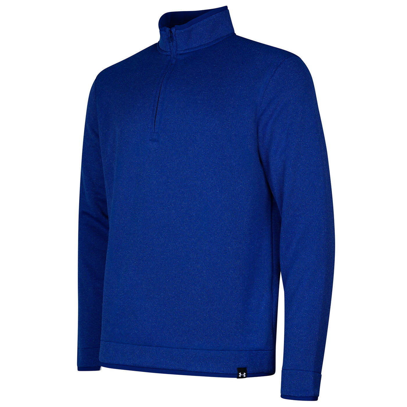 UNDER ARMOUR Mens Quarter Zip Fleece Top (Royal Blue)