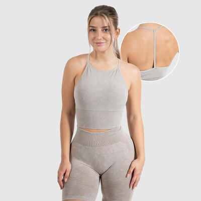 Damen Tank Top Acid Batik Schwarz