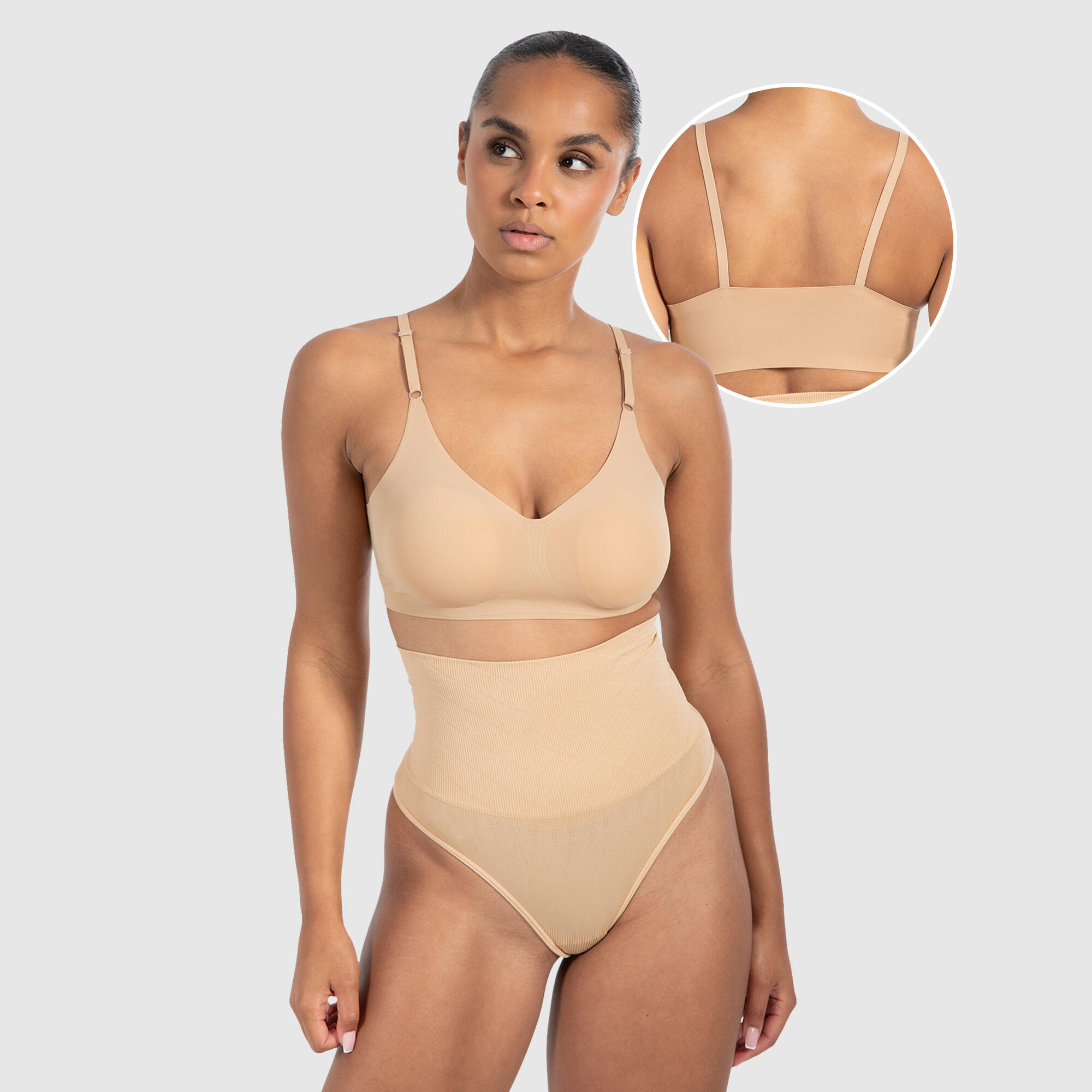 SMILODOX Damen Bralette Nysa Nude