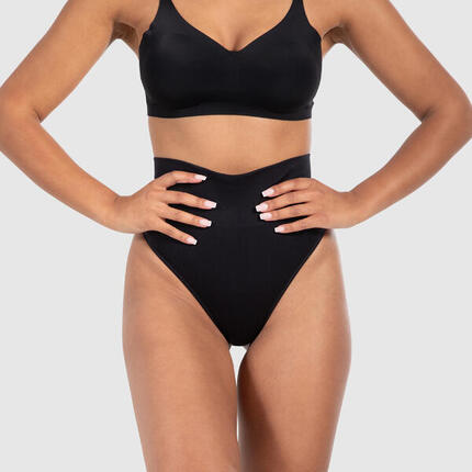 Damen Mid Waist String Nysa Braun