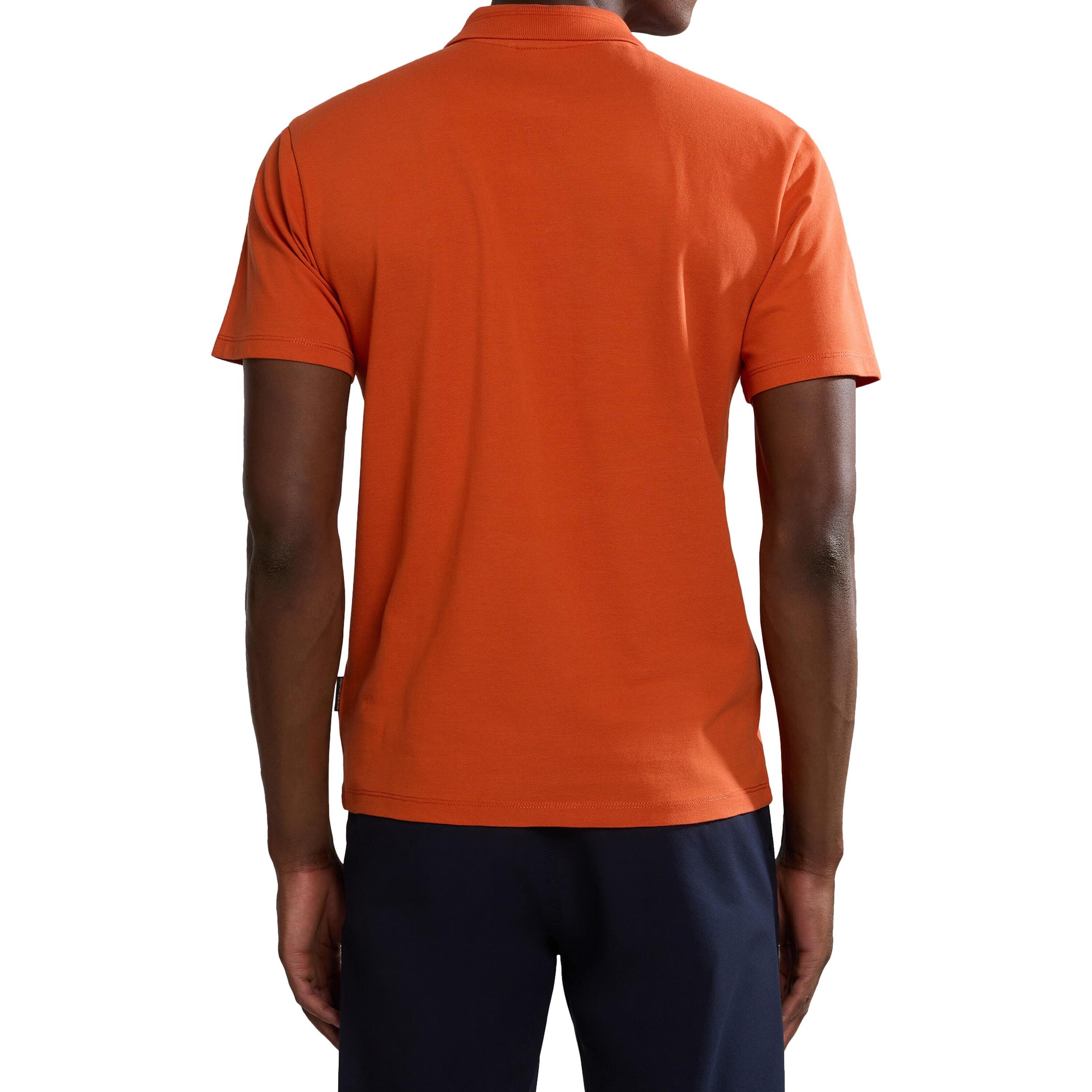 Polo de manga corta para hombre Napapijri Ealis sum en color naranja 2/3