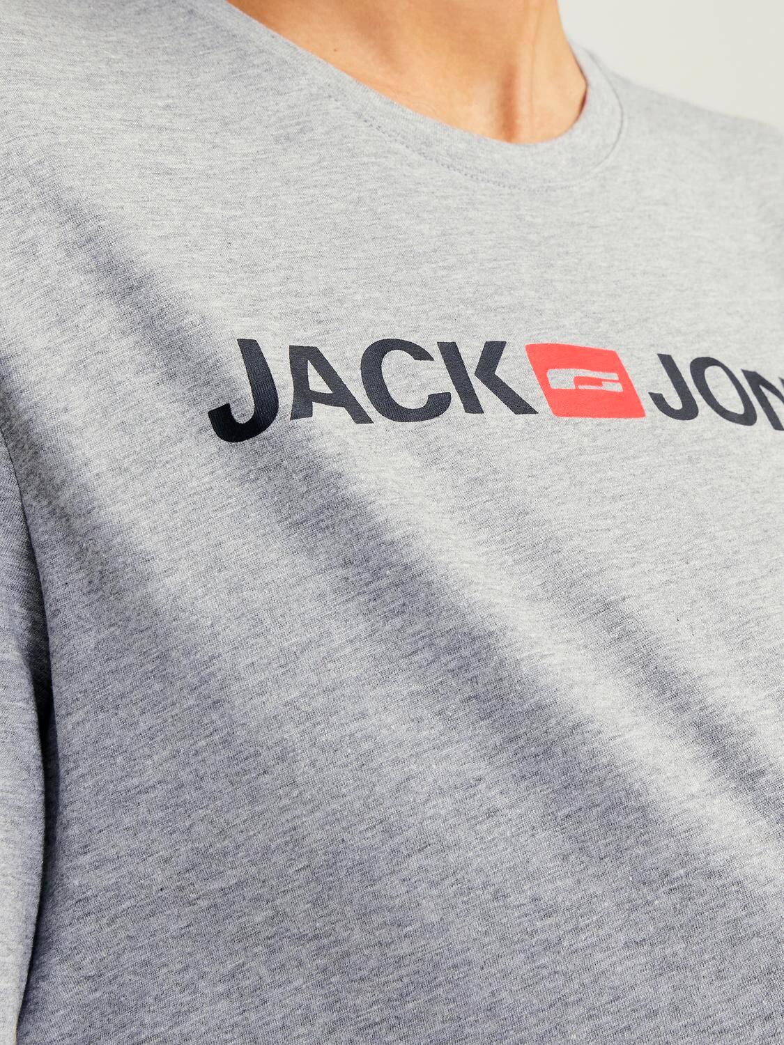 T-SHIRT JJECORP LOGO TEE 12137126-LT_GREY 3/5