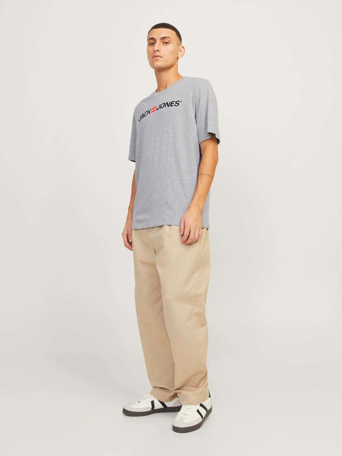 T-SHIRT JJECORP LOGO TEE 12137126-LT_GREY 2/5