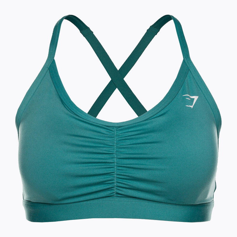 Gymshark - Soutien-gorge de sport froncé pour entraînement et fitness