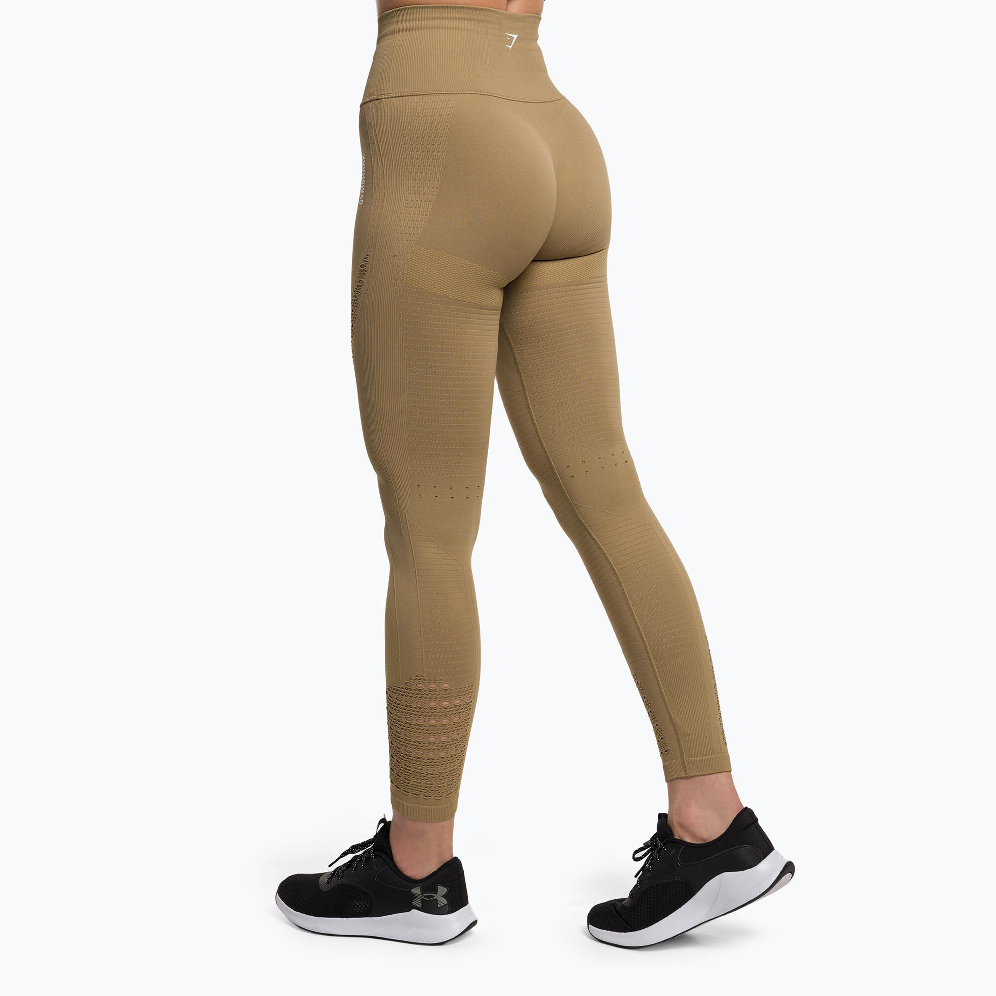 Leggings de treino feminino Gymshark Energy Seamless biscotti 3/5