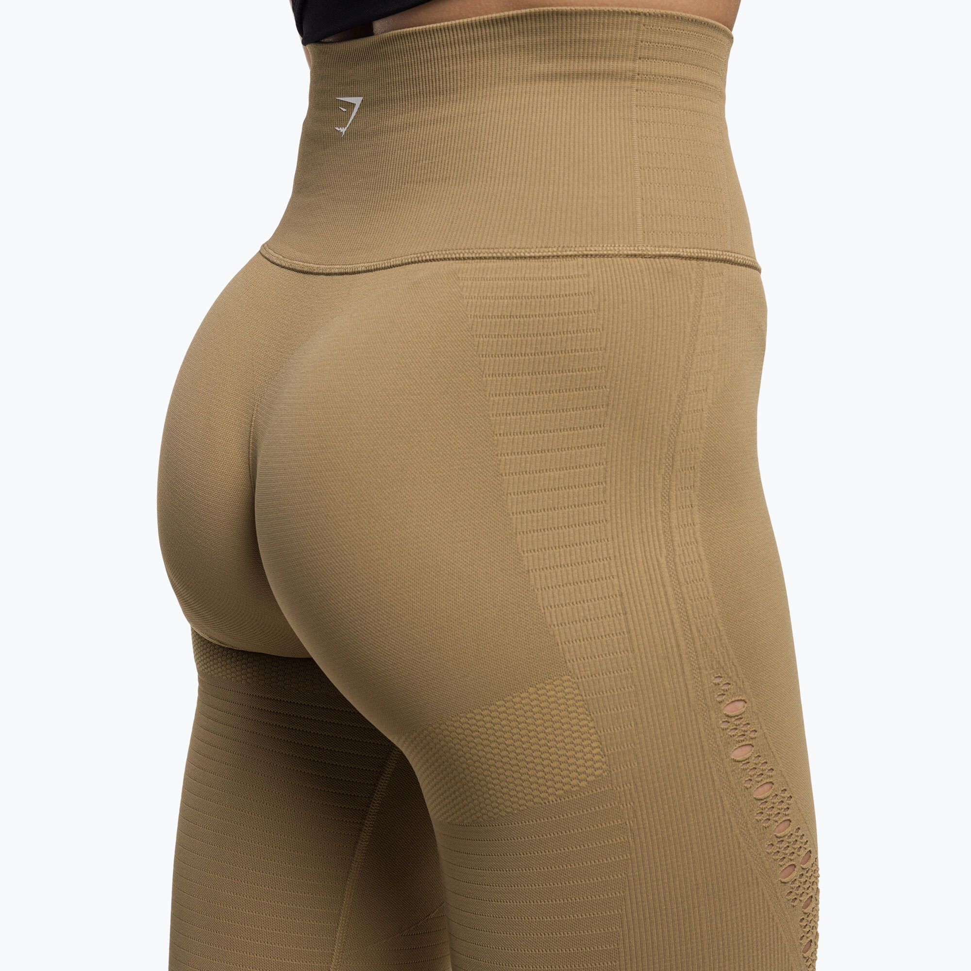 Leggings de treino feminino Gymshark Energy Seamless biscotti 4/5