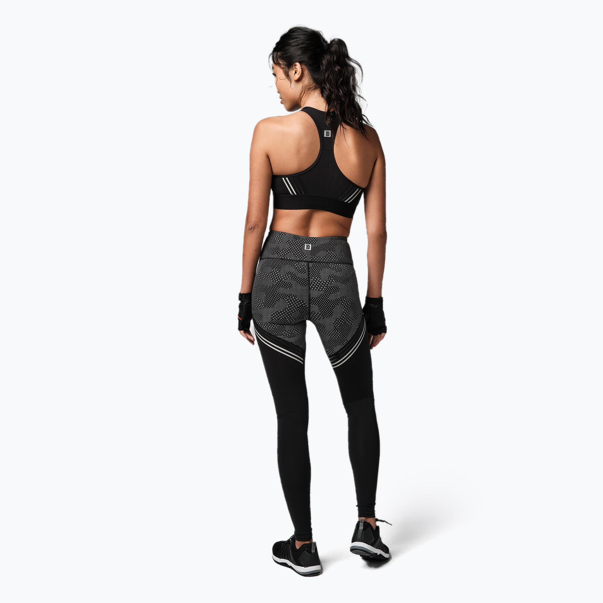 Leggings da donna STRONG ID Performance nero e grigio Z1B01337 XS 3/7