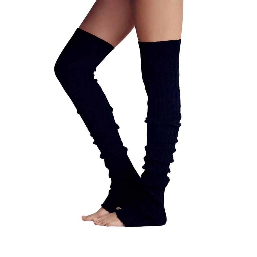 Womens/Ladies Leg Warmers (Black) 2/2