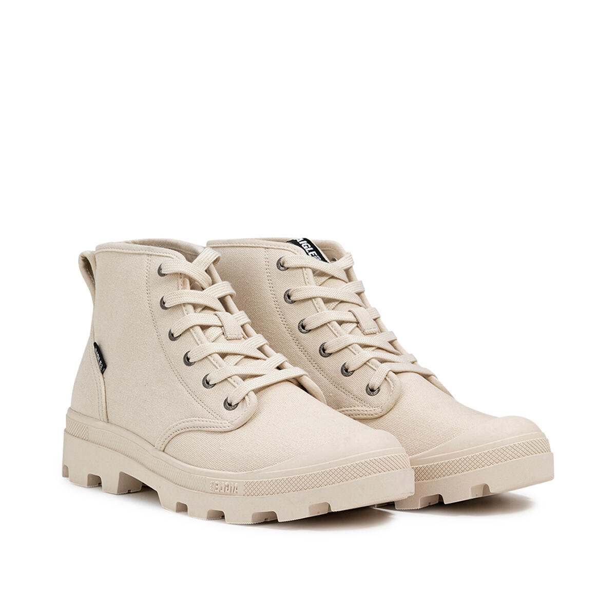 Zapato de senderismo con cordones de algodón orgánico TENERE CVS UNISEX beige 2/4