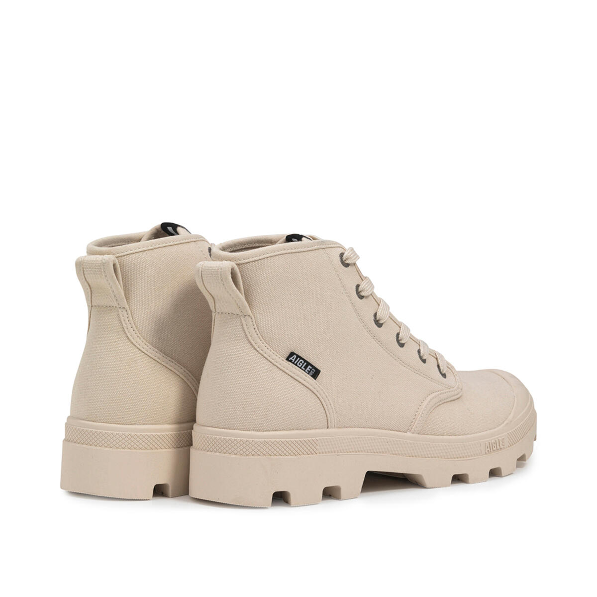 Zapato de senderismo con cordones de algodón orgánico TENERE CVS UNISEX beige 3/4