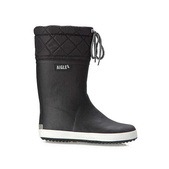 Bottes de pluie fourrées ajustable imperméables GIBOULEE ENFANT noir