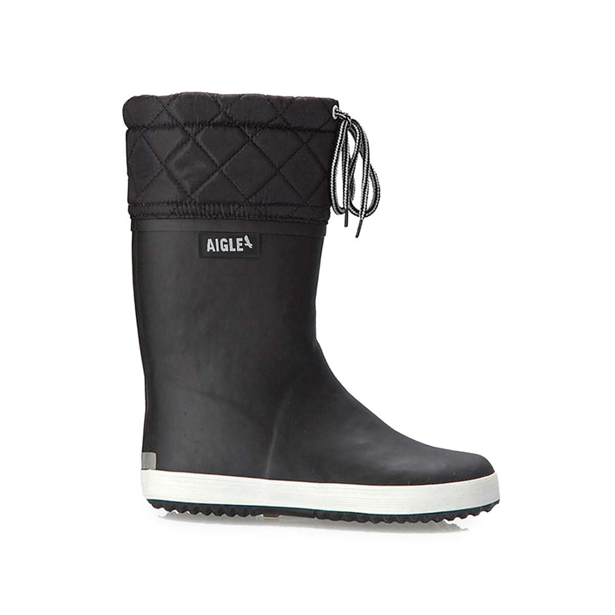 Aigle - Bottes De Pluie Fourrées Ajustable Imperméables Giboulee Enfant Noir - Bottes De Voile - Noir - 25 - Decathlon