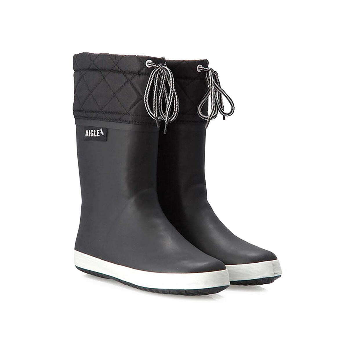 Botas de chuva forradas ajustáveis GIBOULEE UNISEX pretas 2/3